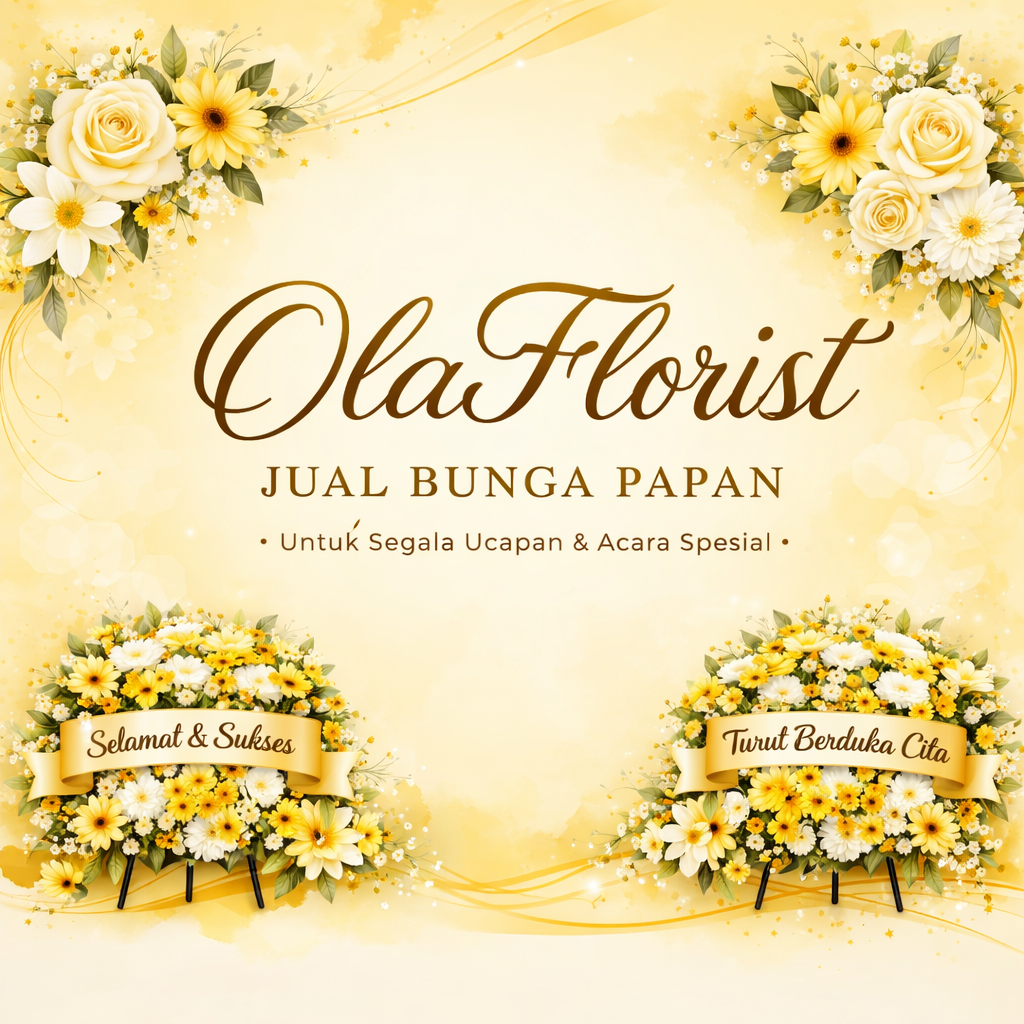 Visual papan bunga Olaflorist